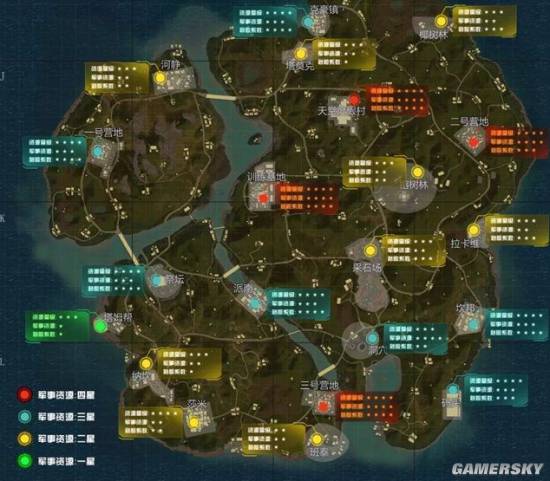 《和平精英》哪个地方的资源点最肥